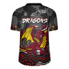 St. George Illawarra Dragons Jersey - Custom Black St. George Illawarra Dragons Blooded Aboriginal Inspired
