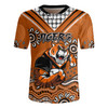 Wests Tigers Jersey - Custom Orange Wests Tigers Blooded Aboriginal Inspired