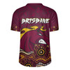 Brisbane Broncos Rugby Jersey - Custom Maroon Bronxnation Blooded Aboriginal Inspired