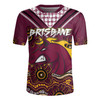 Brisbane Broncos Rugby Jersey - Custom Maroon Bronxnation Blooded Aboriginal Inspired