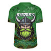 Canberra Raiders Rugby Jersey - Custom Green Canberra Raiders Blooded Aboriginal Inspired