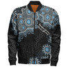 Australia Aboriginal Bomber Jacket - The More You Know The Less You Need Blue Bomber Jacket