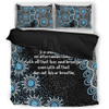 Australia Aboriginal Bedding Set - The More You Know The Less You Need Blue Bedding Set