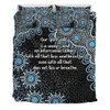 Australia Aboriginal Bedding Set - The More You Know The Less You Need Blue Bedding Set