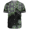 Australia Aboriginal Baseball Shirt - The More You Know The Less You Need Green Baseball Shirt