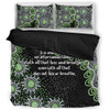 Australia Aboriginal Bedding Set - The More You Know The Less You Need Green Bedding Set