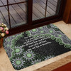 Australia Aboriginal Door Mat - The More You Know The Less You Need Green Door Mat