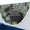 Australia Aboriginal Beach Blanket - The More You Know The Less You Need Green Beach Blanket