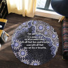 Australia Aboriginal Round Rug - The More You Know The Less You Need Purple Patterns Round Rug