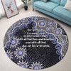 Australia Aboriginal Round Rug - The More You Know The Less You Need Purple Patterns Round Rug