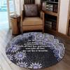 Australia Aboriginal Round Rug - The More You Know The Less You Need Purple Patterns Round Rug