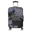 Australia Aboriginal Luggage Cover - The More You Know The Less You Need Purple Patterns Luggage Cover