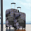 Australia Aboriginal Luggage Cover - The More You Know The Less You Need Purple Patterns Luggage Cover