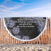 Australia Aboriginal Beach Blanket - The More You Know The Less You Need Purple Patterns Beach Blanket