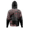 Australia Aboriginal Hoodie - The More You Know The Less You Need Red Patterns Hoodie
