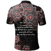 Australia Aboriginal Polo Shirt - The More You Know The Less You Need Red Patterns Polo Shirt
