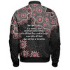 Australia Aboriginal Bomber Jacket - The More You Know The Less You Need Red Patterns Bomber Jacket