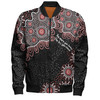 Australia Aboriginal Bomber Jacket - The More You Know The Less You Need Red Patterns Bomber Jacket