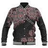 Australia Aboriginal Baseball Jacket - The More You Know The Less You Need Red Patterns Baseball Jacket