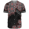 Australia Aboriginal Baseball Shirt - The More You Know The Less You Need Red Patterns Baseball Shirt