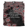 Australia Aboriginal Bedding Set - The More You Know The Less You Need Red Patterns Bedding Set