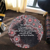 Australia Aboriginal Round Rug - The More You Know The Less You Need Red Patterns Round Rug
