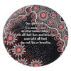 Australia Aboriginal Round Rug - The More You Know The Less You Need Red Patterns Round Rug