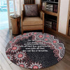 Australia Aboriginal Round Rug - The More You Know The Less You Need Red Patterns Round Rug