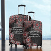 Australia Aboriginal Luggage Cover - The More You Know The Less You Need Red Patterns Luggage Cover
