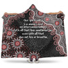 Australia Aboriginal Hooded Blanket - The More You Know The Less You Need Red Patterns Hooded Blanket