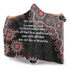 Australia Aboriginal Hooded Blanket - The More You Know The Less You Need Red Patterns Hooded Blanket