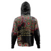 Australia Aboriginal Hoodie - The More You Know The Less You Need Red and Gold Patterns Hoodie