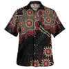 Australia Aboriginal Hawaiian Shirt - The More You Know The Less You Need Red and Gold Patterns Hawaiian Shirt