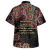 Australia Aboriginal Hawaiian Shirt - The More You Know The Less You Need Red and Gold Patterns Hawaiian Shirt
