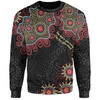 Australia Aboriginal Sweatshirt - The More You Know The Less You Need Red and Gold Patterns Sweatshirt