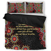 Australia Aboriginal Bedding Set - The More You Know The Less You Need Red and Gold Patterns Bedding Set