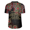 Australia Aboriginal Rugby Jersey - The More You Know The Less You Need Red and Gold Patterns Rugby Jersey