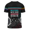 Australia Aboriginal T-shirt - Walking with 3000 Ancestors Behind Me Black T-shirt