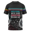 Australia Aboriginal T-shirt - Walking with 3000 Ancestors Behind Me Black T-shirt
