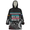 Australia Aboriginal Snug Hoodie - Walking with 3000 Ancestors Behind Me Black Snug Hoodie
