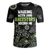 Australia Aboriginal Rugby Jersey - Walking with 3000 Ancestors Behind Me Black and Green Patterns Rugby Jersey