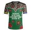 Australia Aboriginal Rugby Jersey - Walking with 3000 Ancestors Behind Me Green Patterns Rugby Jersey