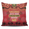 Australia Aboriginal Pillow Covers - Walking with 3000 Ancestors Behind Me Red and Gold Patterns Pillow Covers