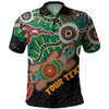 Australia Aboriginal Polo Shirt - Walking with 3000 Ancestors Behind Me With Goanna Polo Shirt