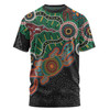 Australia Aboriginal T-shirt - Walking with 3000 Ancestors Behind Me With Goanna T-shirt