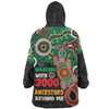 Australia Aboriginal Snug Hoodie - Walking with 3000 Ancestors Behind Me With Goanna Snug Hoodie