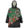 Australia Aboriginal Snug Hoodie - Walking with 3000 Ancestors Behind Me With Goanna Snug Hoodie