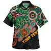 Australia Aboriginal Hawaiian Shirt - Walking with 3000 Ancestors Behind Me With Goanna Hawaiian Shirt