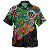 Australia Aboriginal Hawaiian Shirt - Walking with 3000 Ancestors Behind Me With Goanna Hawaiian Shirt