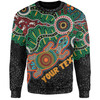 Australia Aboriginal Sweatshirt - Walking with 3000 Ancestors Behind Me With Goanna Sweatshirt